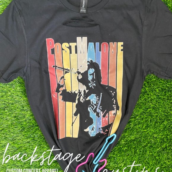 Backstage Customs Tops - Post Malone Tee